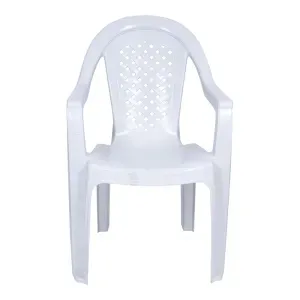 CADEIRA COM APOIO BRAÇA SOLPLAST JACARECICA BRANCA