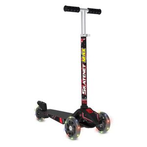 PATINETE SKATENET MAX LED BLACK PRETO