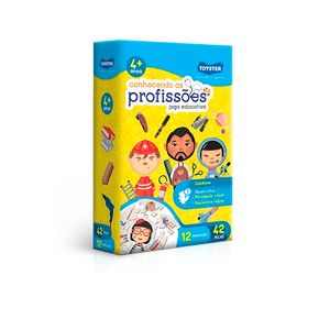QUEBRA CABEÇA TOYSTER CONHECENDO AS PROFISSÕES 42 PEÇAS