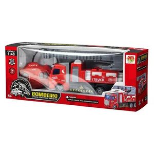 Carro Dm Toys Controle Remoto Bombeiro