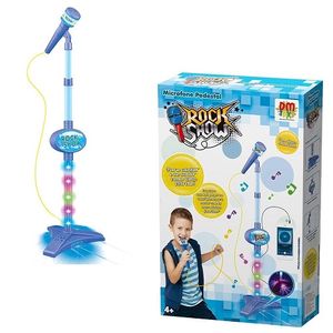 Microfone Dm Toys Pedestal Rock Show Azul