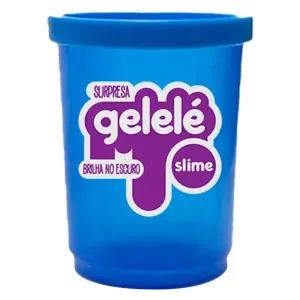 SLIME GELELE BRILHA NO ESCURO CORES POTE 110G