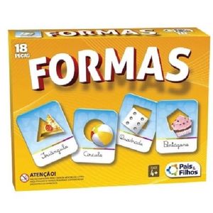JOGO PAIS&FILHOS BRINCAR APRENDENDO AS FORMAS 18 PEÇAS