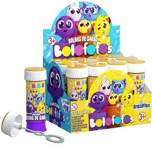 BOLHA DE SABÃO COM JOGO NA TAMPA BOLOFOFOS 60ML