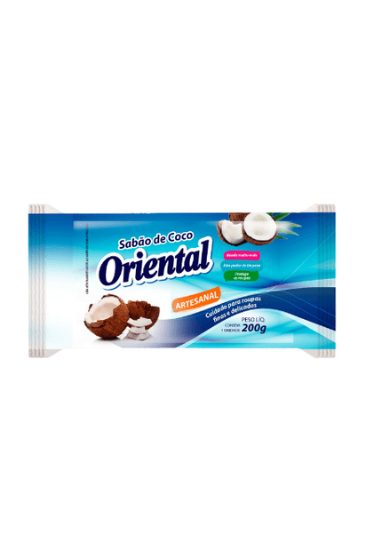 SABÃO LAVA ROUPAS ORIENTAL COCO PLUS 200G