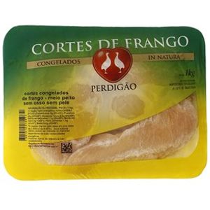 PEITO FRANGO PERDIGAO MEIO S/OSSO S/PELE 1KG