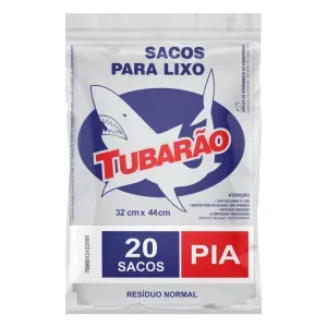 SACO LIXO TUBARÃO PIA