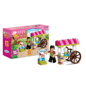 BLOCOS DE MONTAR ENCAIXE XALINGO SORVETE EXPRESSO