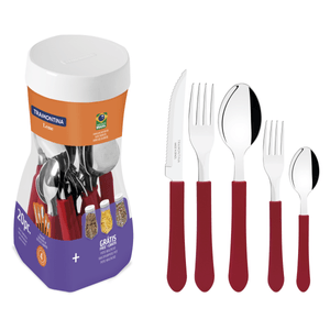 FAQUEIRO TRAMONT LEME VERM INOX 20PCS
