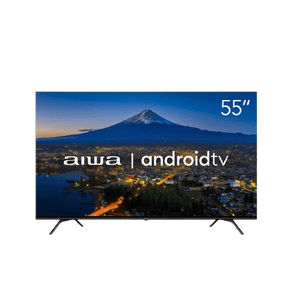 Smart TV 55” 4K Ultra HD D-LED Aiwa IPS Android - Wi-Fi Bluetooth 4 HDMI 2 USB AWS-TV-55-BL-01
