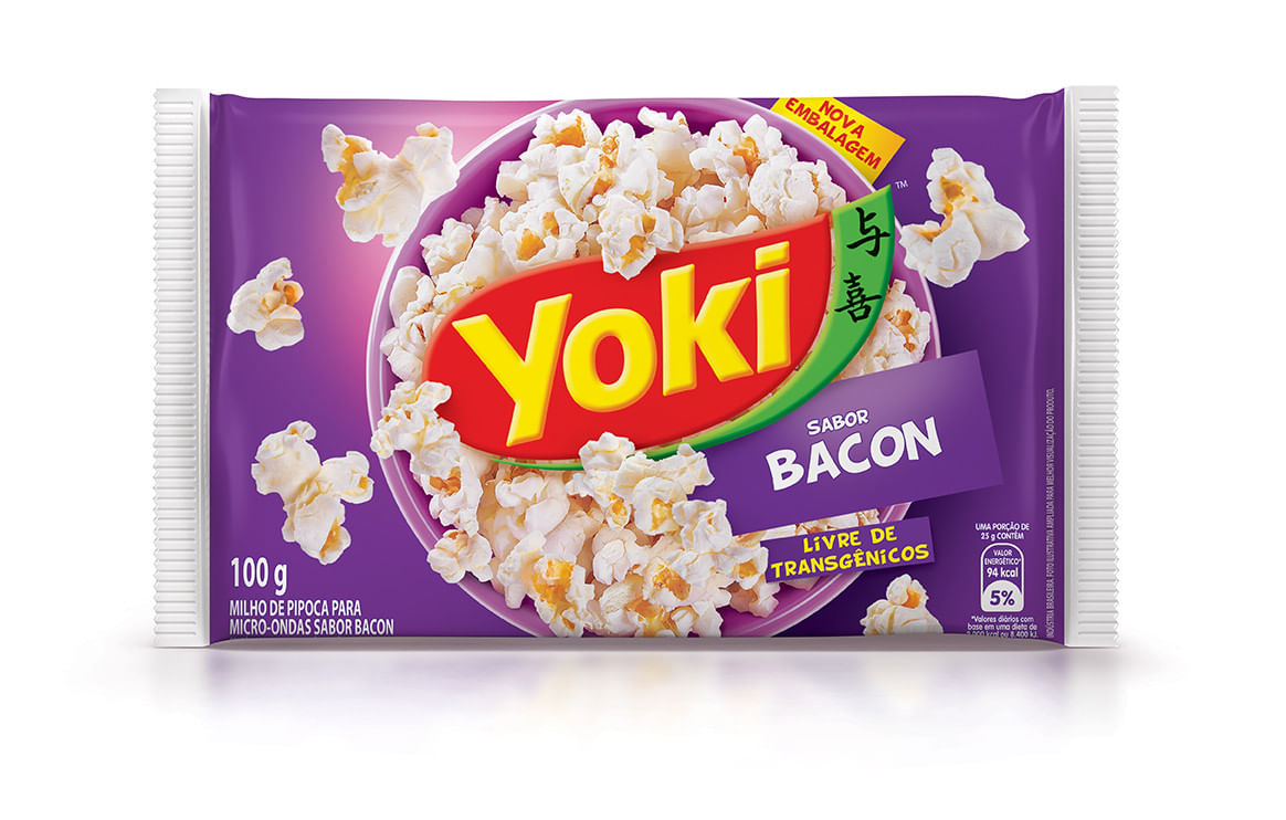 PIPOCA YOKI MICRO BACON 100G