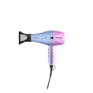 Secador de Cabelo By Juliette, Mondial, Azul/Rosa, 2000W, 127V - SCP-JU-03