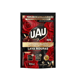 LAVA ROUPAS UAU ROSAS&SEDUÇAO REFIL 800ML