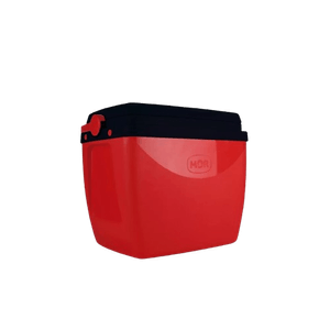 CAIXA TERMICA MOR VERMELHO C/PRETO 18L