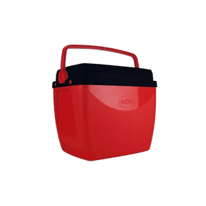 CAIXA TERMICA MOR VERMELHO C/PRETO 18L