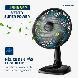 VENTILADOR MONDIAL MESA VSP 30 AP S POWER 30CM 110V