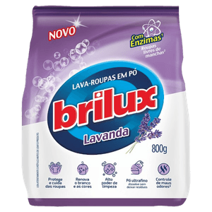 LAVA ROUPAS PO BRILUX LAVANDA 800G