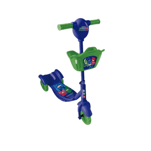 Patinete Pj Mask Multikids 3 Rodas Regulável Com Luz Br1311