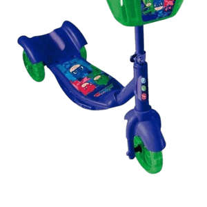 Patinete Pj Mask Multikids 3 Rodas Regulável Com Luz Br1311