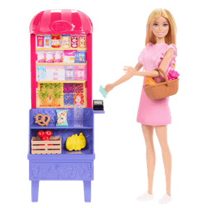 Boneca Barbie Conjunto de Brinquedo Receita da Amizade de Teresa Supermercado