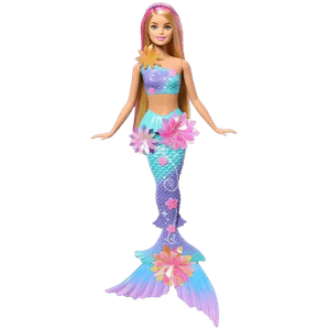 Boneca Mattel Barbie Fantasy Sereia Flores Magicas Loira