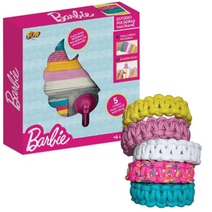 Brinquedo Fábrica Pulseira Macramê Barbie