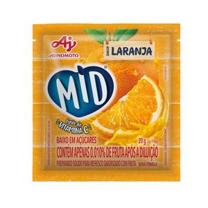 Refresco em Pó Mid Ajinomoto Laranja 20g