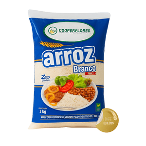 ARROZ BRANCO COOPERFLORES TIPO 1 1KG